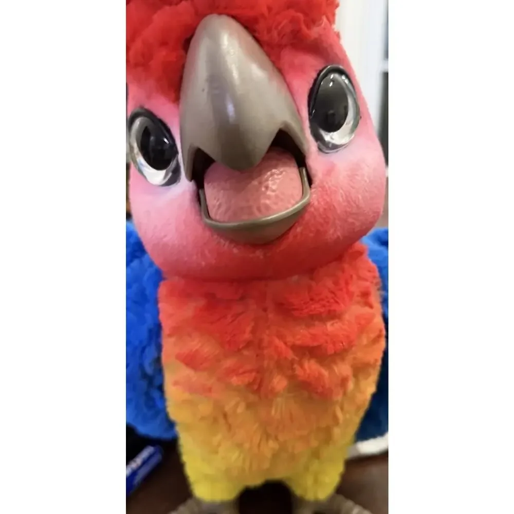 FurReal Friends Rock-A-Too Show Bird Interactive Talking Parrot Hasbro TESTED